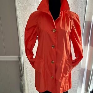 LAUREN Ralph Lauren Coral Orange Raincoat - Like new condition